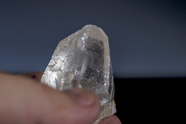 ヒマラヤ水晶　ラパ産水晶ポイント　ガネーシュヒマール　ゴールデンヒーラー・レインボー水晶